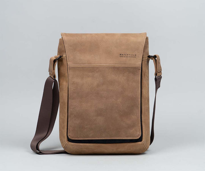 Vertical Leather Laptop Bag 