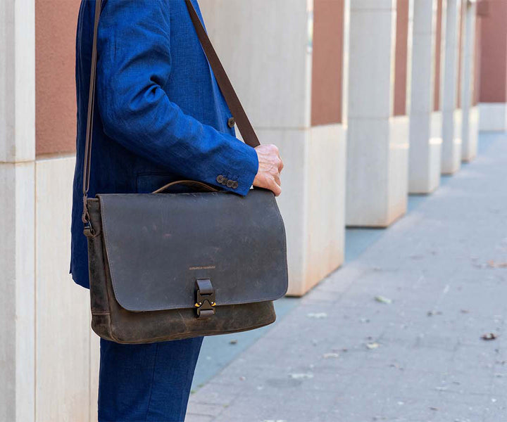 Executive Leather Messenger 