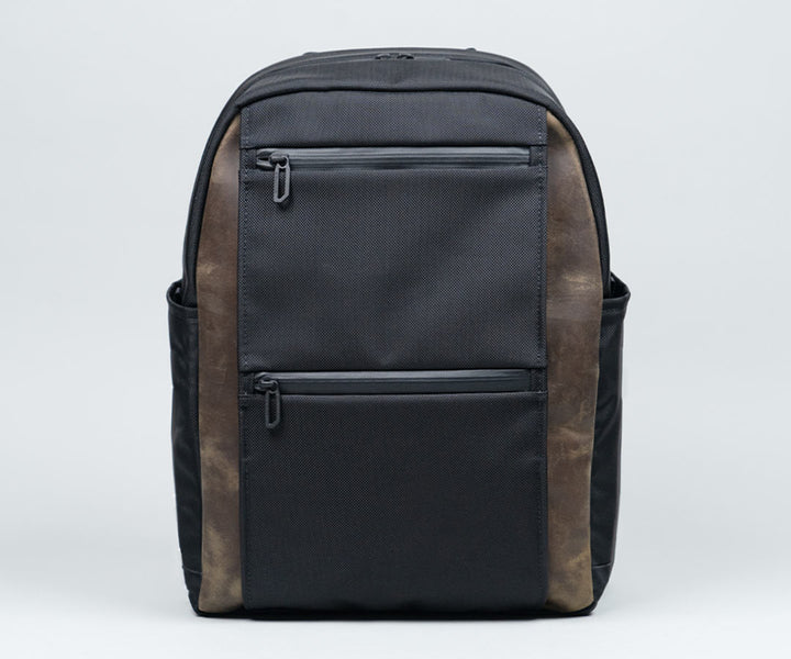 Ballistic Nylon with Chocolate Leather