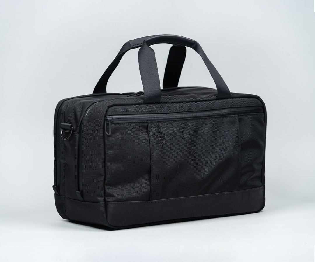 Ballistic Nylon + Black Leather
