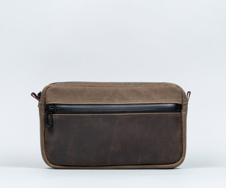 Brown Canvas + Chocolate Leather 