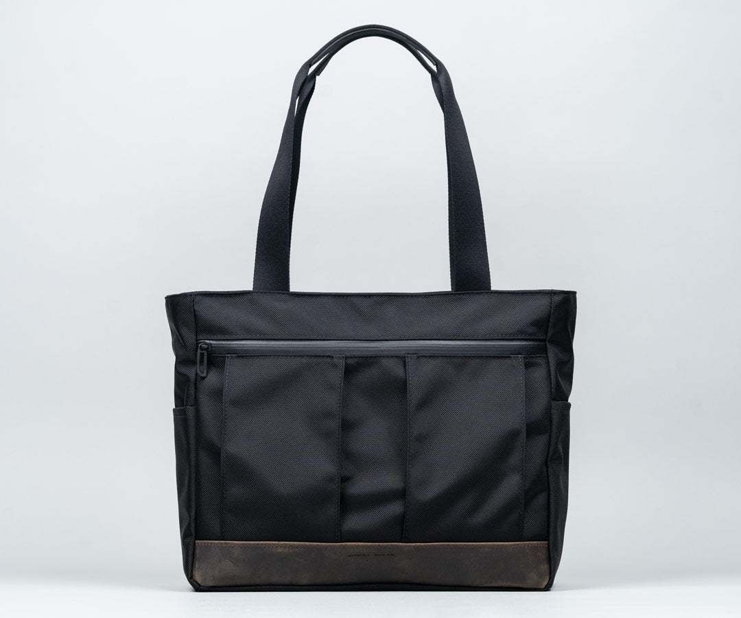 Ballistic Nylon + Chocolate Leather