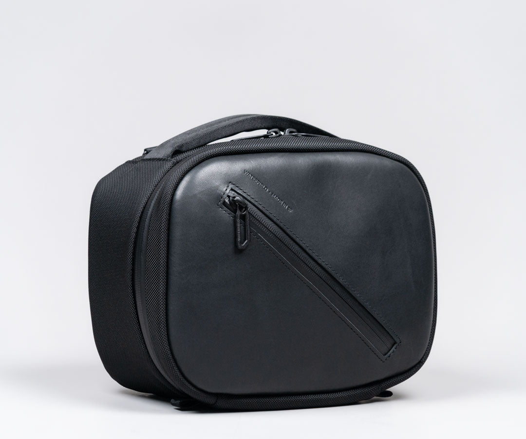 Ballistic nylon with Black Leather