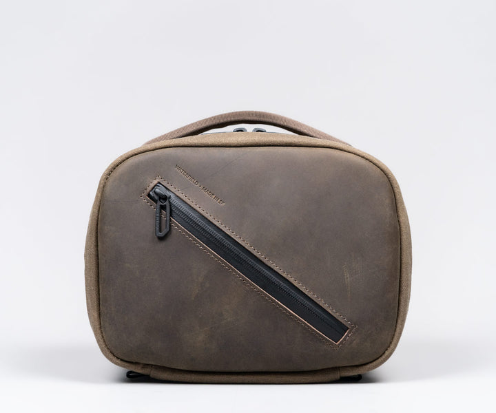 Full-grain leather panel
