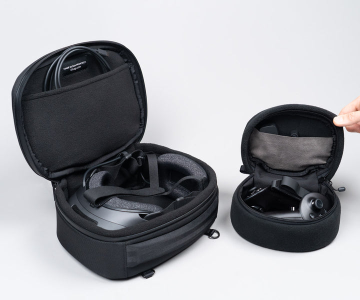Removable Padded Accessory Case holds two controllers with hand straps, etc. 