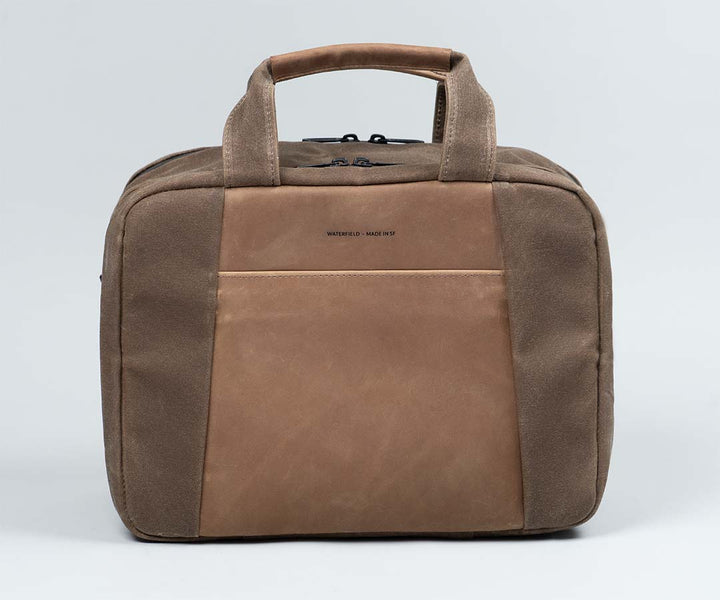 Waxed Canvas with Grizzly Leather