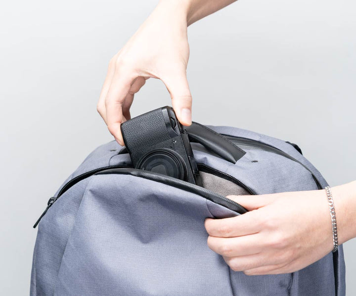 UltraSuede®-lined top organizer pocket