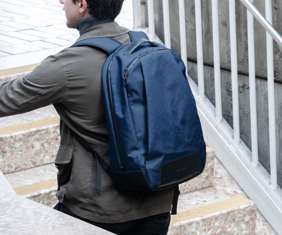 Trigo Backpack in Navy EcoPak