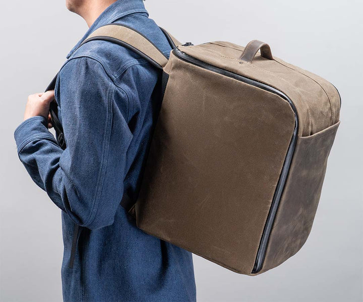 Provides extra personal space when carried on your back