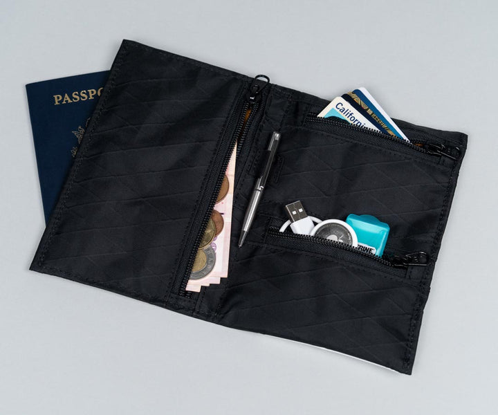 Passport holder + wallet in one