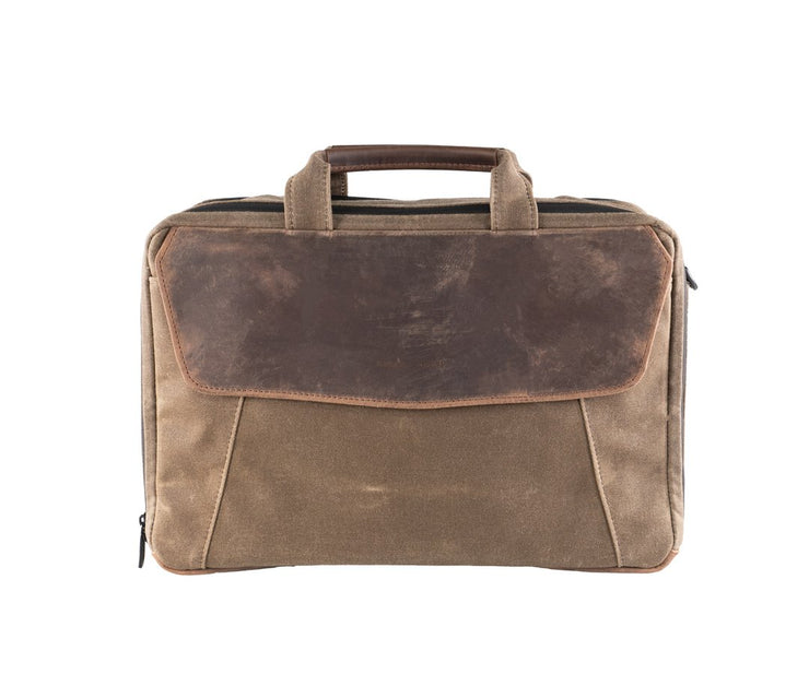 Air Porter (waxed canvas with chocolate leather)