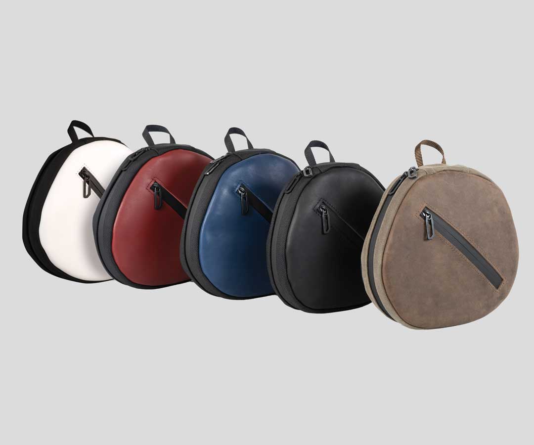 Five full-grain leather colorways 