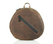 Chocolate Leather with Waxed Canvas