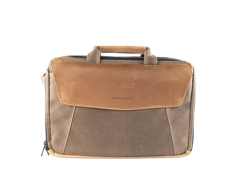 Air Porter (waxed canvas with grizzly leather)