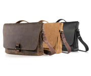 Available in three full-grain leather colors 