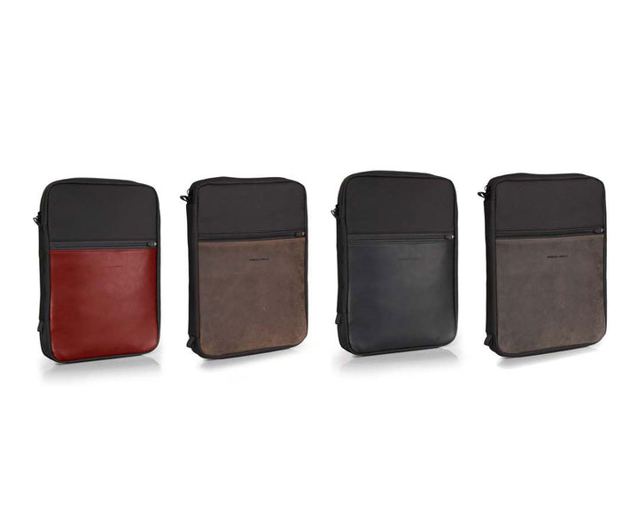 Available in leather accent colors that match the Pro Backpack