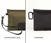 OPTIONAL: Leather Wrist Loop ($15) or Carabiner (sold separately) 