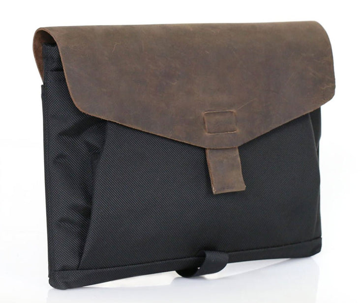 Secure magnetic closure; easy pull tab at bottom