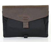Ballistic nylon with chocolate leather