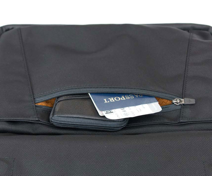 Front zippered secret pocket 