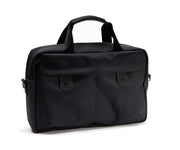 Black Leather on Ballistic Nylon