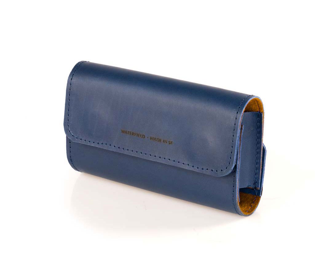 Blue Leather with Cumin Ultrasuede
