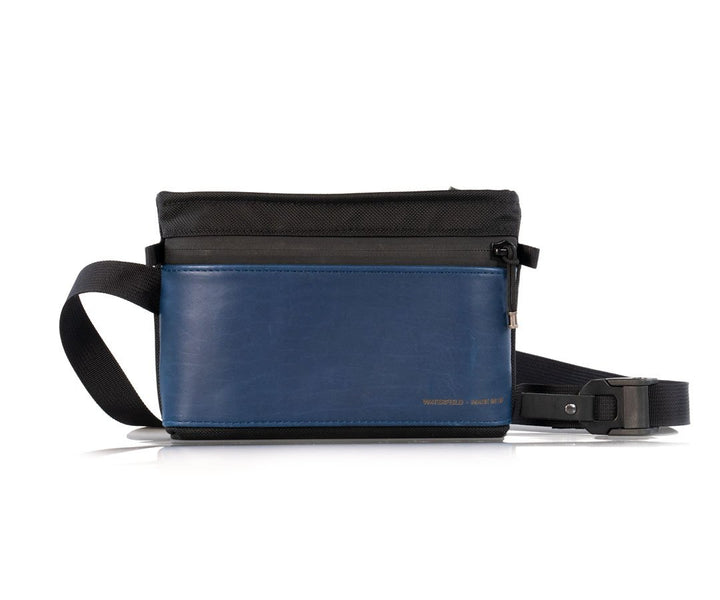 Ballistic Nylon with Blue Leather 