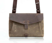 Full grain leather flap 