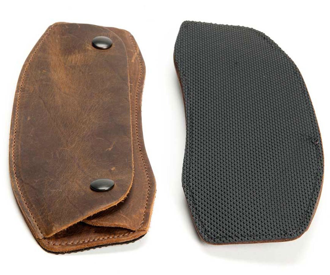 Full grain premium leather w/ grippy underside