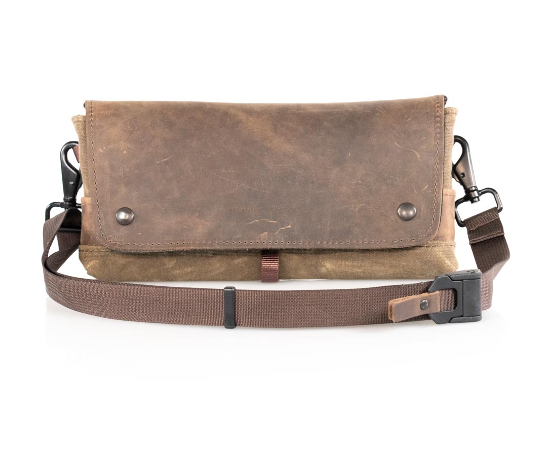 Brown Sling Strap - Chocolate Leather Tab