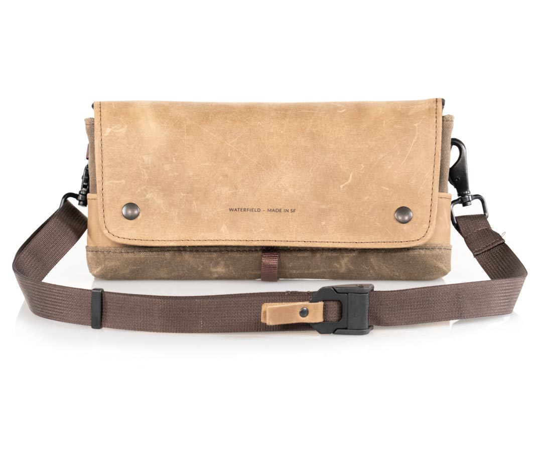 Brown Sling Strap - Grizzly Leather Tab