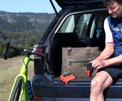 The Cycling Tote organizes your cycling gear