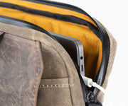 Zipper stops just at the right spot for in-case charging