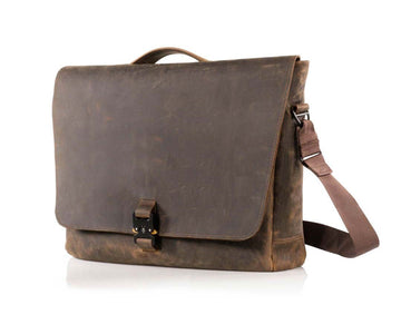 Executive Leather Messenger Bag