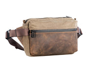Waxed Canvas w/ Chocolate Leather