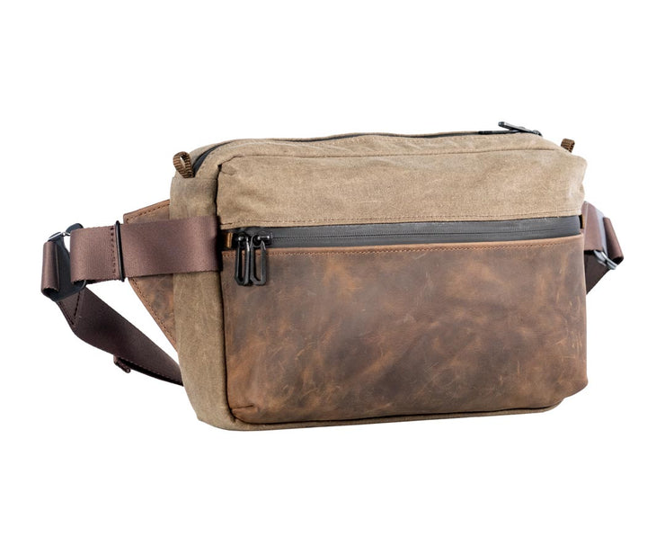 Waxed Canvas w/ Chocolate Leather