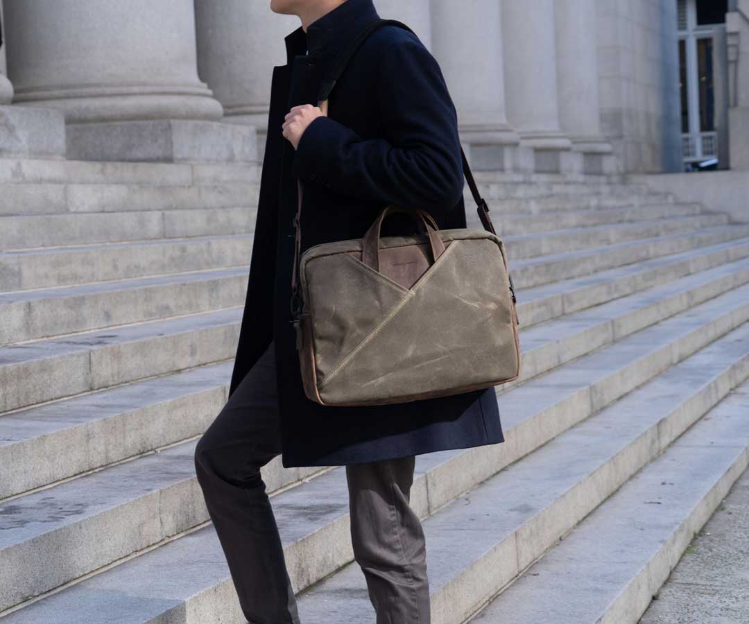 Meet the Verve Brief, the first bag from the Sandbox Series