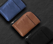 Leather tap and go wallet