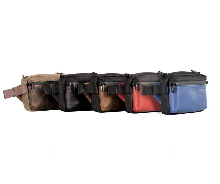 In five full-grain leather colors