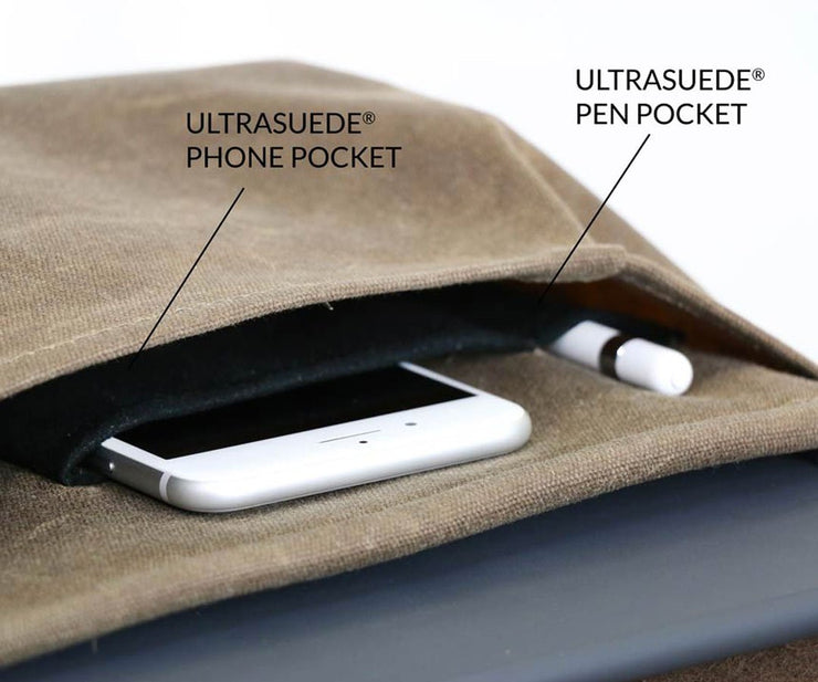 Two compartments keep everything organized