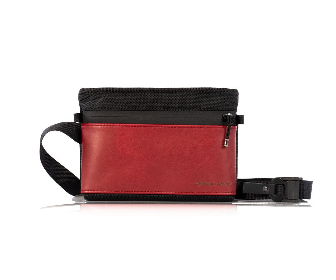 Ballistic Nylon with Crimson Leather 