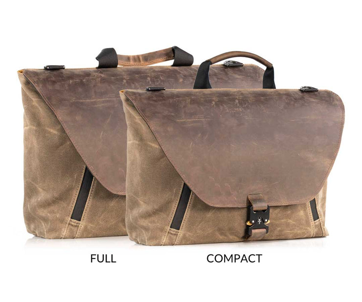 Available in two sizes. Both include two padded pockets for laptop and tablet.