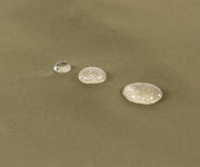 Water-resistant, custom-made textile with natural feel