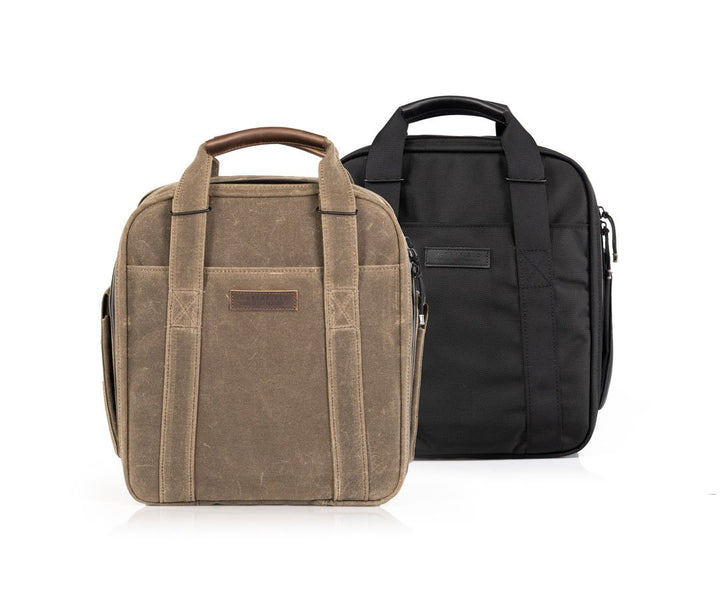 In Waxed Canvas and Ballistic Nylon