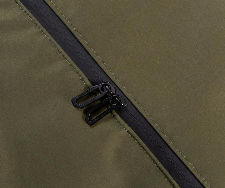 Double top zippers can be secured with a small lock