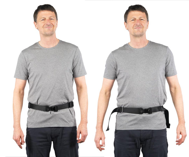 Hip Strap (left) and longer Sling Strap (right) 