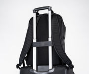 Pass-through slot for inserting on carry-on handles