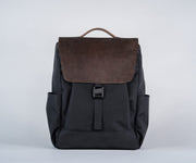 Ballistic Nylon with Chocolate Leather