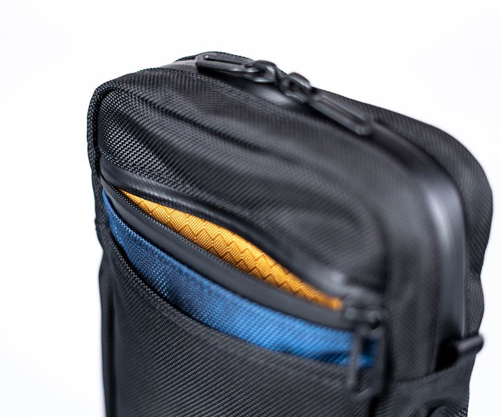 Zipped front pocket for valuables