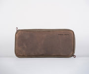 Waxed Canvas + Chocolate Leather